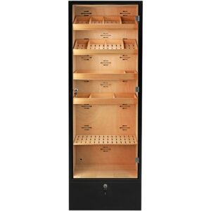 Acquista online il mobile humidor Adorini Portofino nero per la conservazione dei sigari