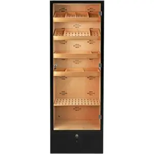 Acquista online il mobile humidor Adorini Portofino nero per la conservazione dei sigari