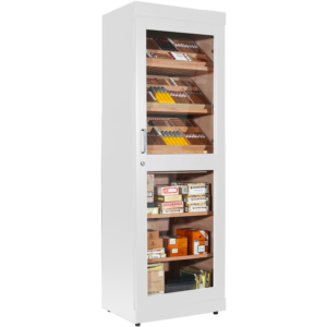 Adorini roma white humidor cabinet cigars storage case acquista online