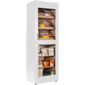 Adorini roma white humidor cabinet cigars storage case acquista online